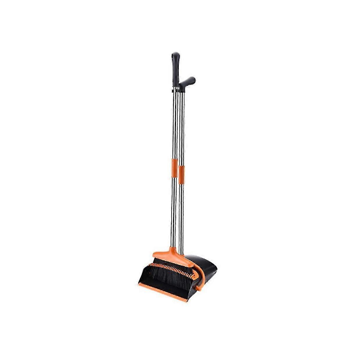 , For Home, Dustpan With 52inch Long Handle Broom Combo Set, Standing Dustpan