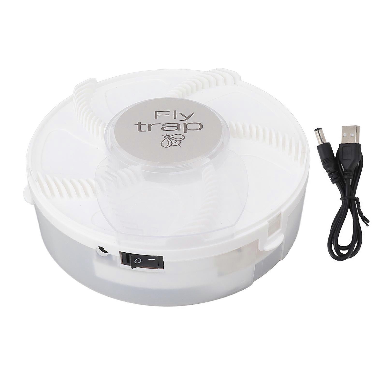 Electric Fly Trap Automatic USB Charging Quiet Detachable Flytrap Flycatcher for Restaurant Kitchen