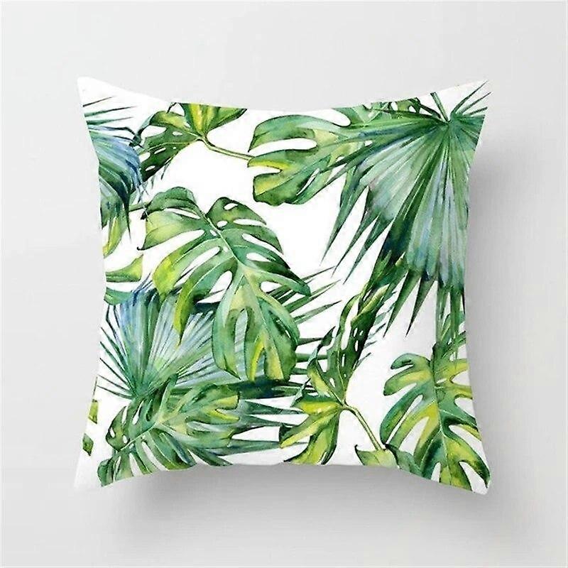 Tropical Summer Beach Style Coconut Tree Print Pattern Sofa Cushion Cover Pillowcase Home Party Car 