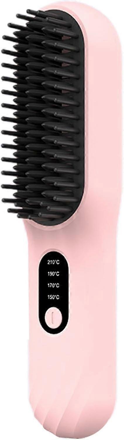 Hair Straightener, Wireless Comb, Travel, Multiple Temp Settings, Travel Cordless Hair Straightener Comb with Multiple Heat Settings Air Brush Stylin