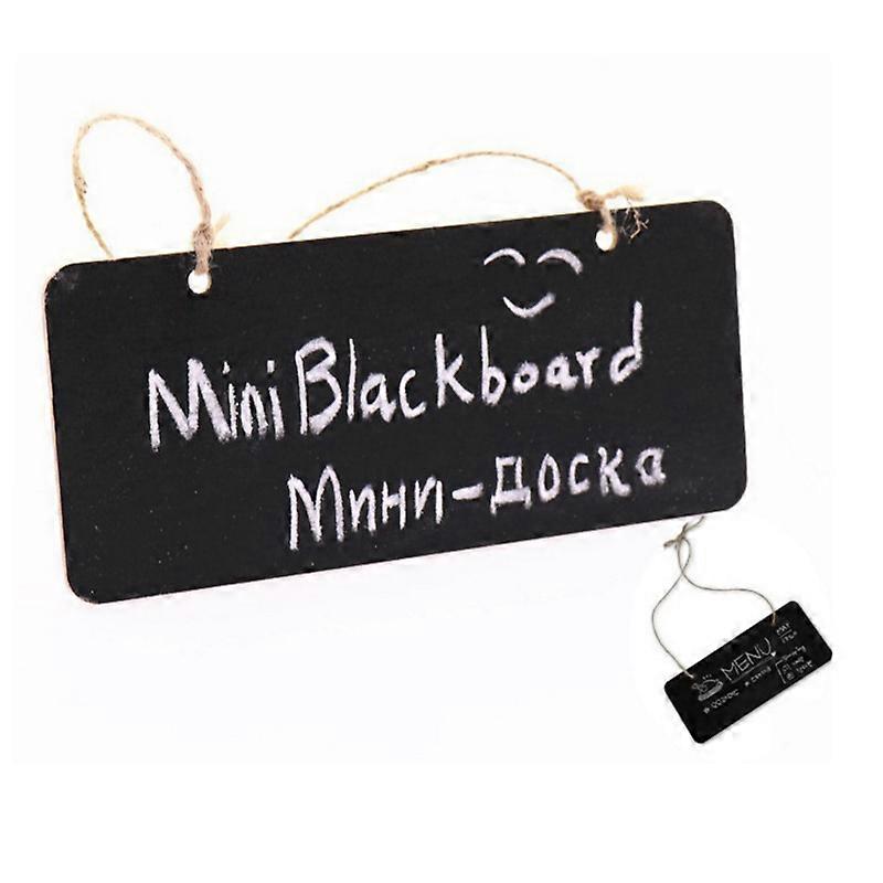 Graffiti Writing Board Cafe Notice Board Office Notice Board Small Hanging Blackboard With String 18.5*8CM