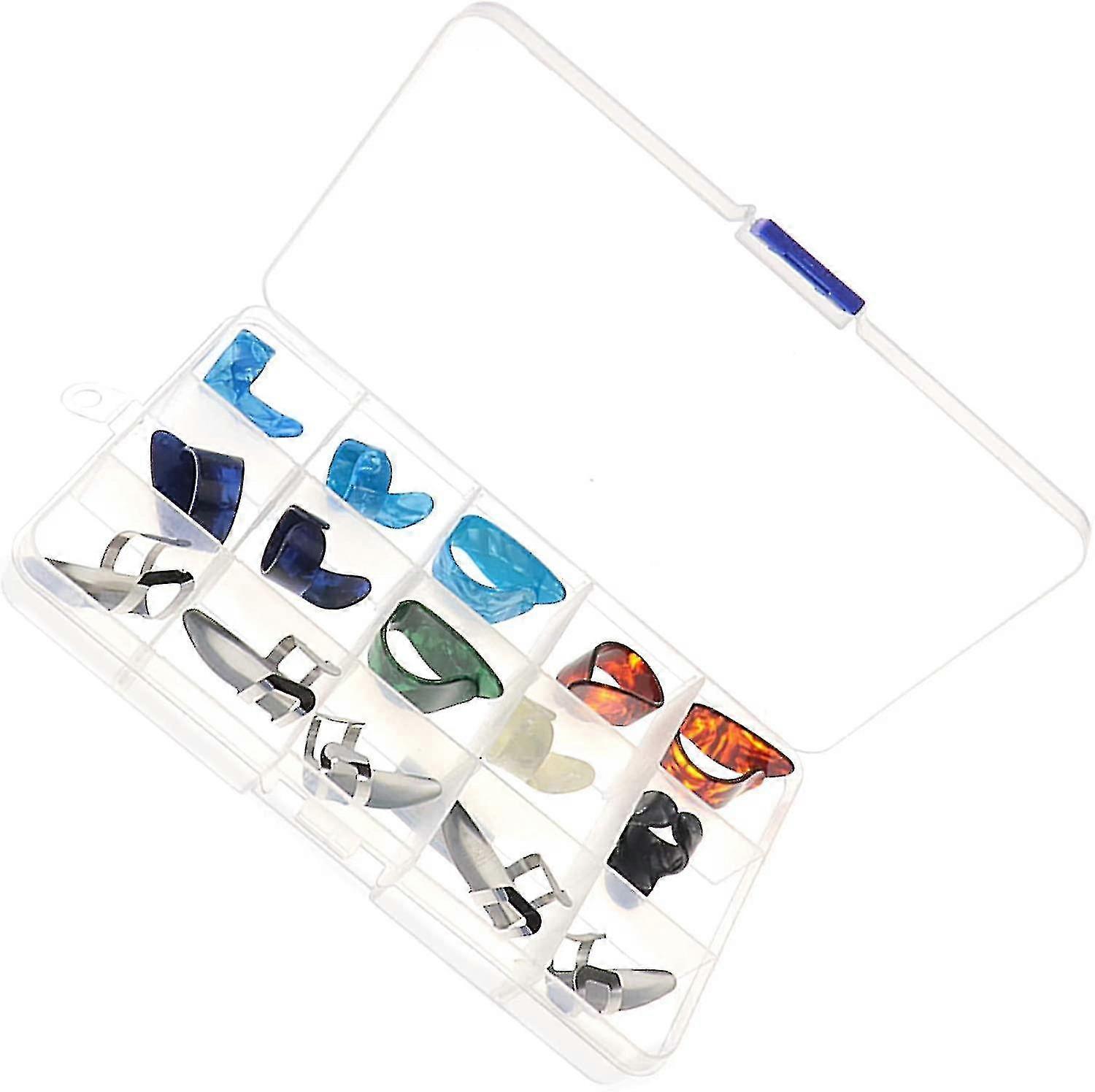 15xギターネイル親指ピックギターバンジョーベース用カラフルなプレクトラム