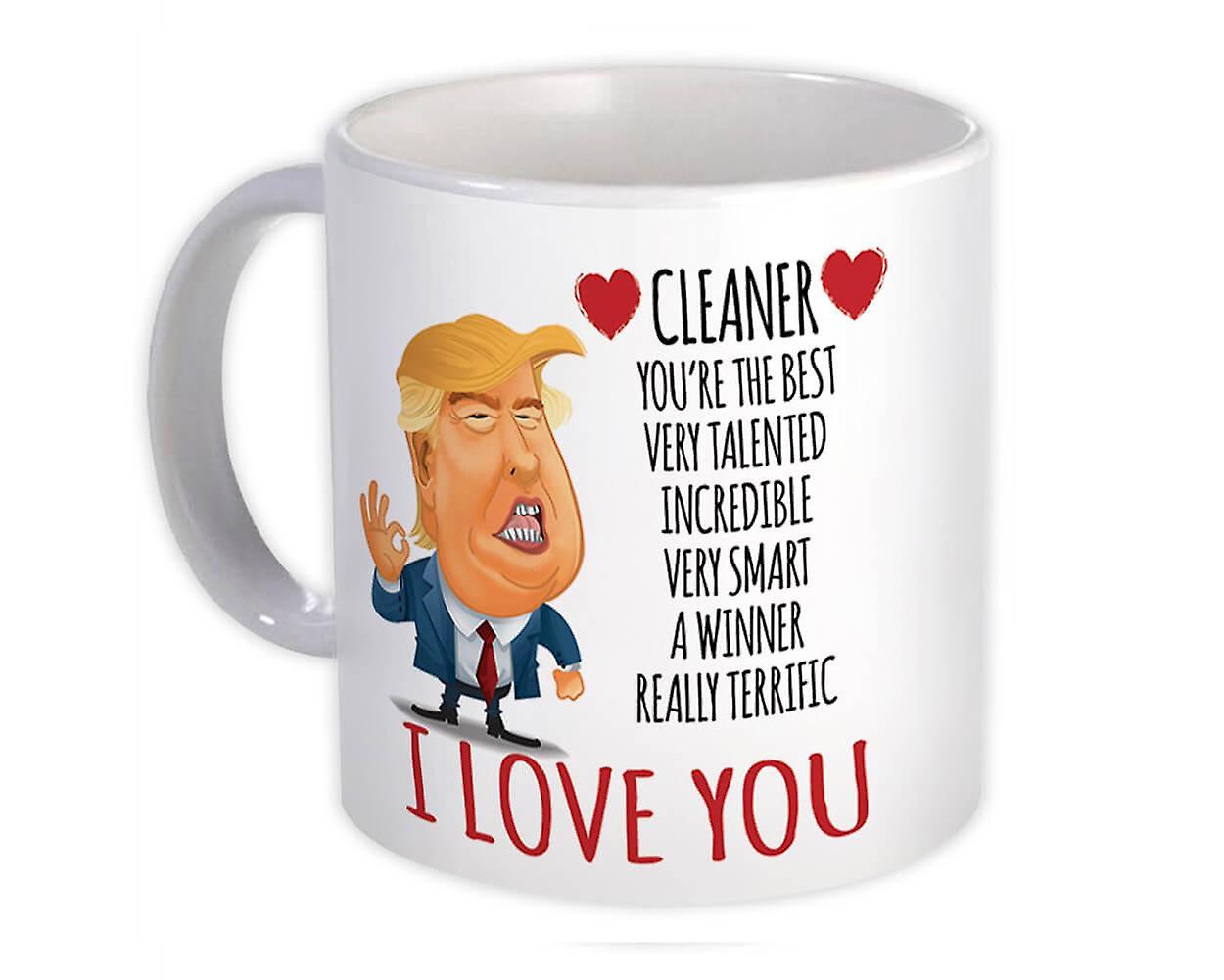 礼品杯:CLEANER Funny Trump Love