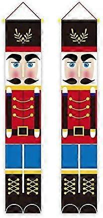 Christmas Nutcracker Soldier Banners