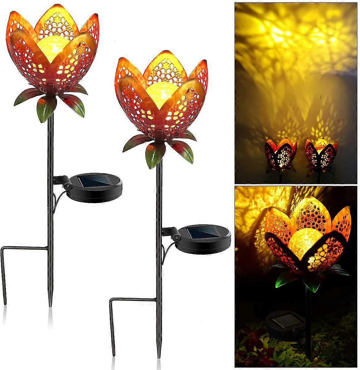Solar Lights Outdoor Garden - Decorative Pathway Lamp Lights