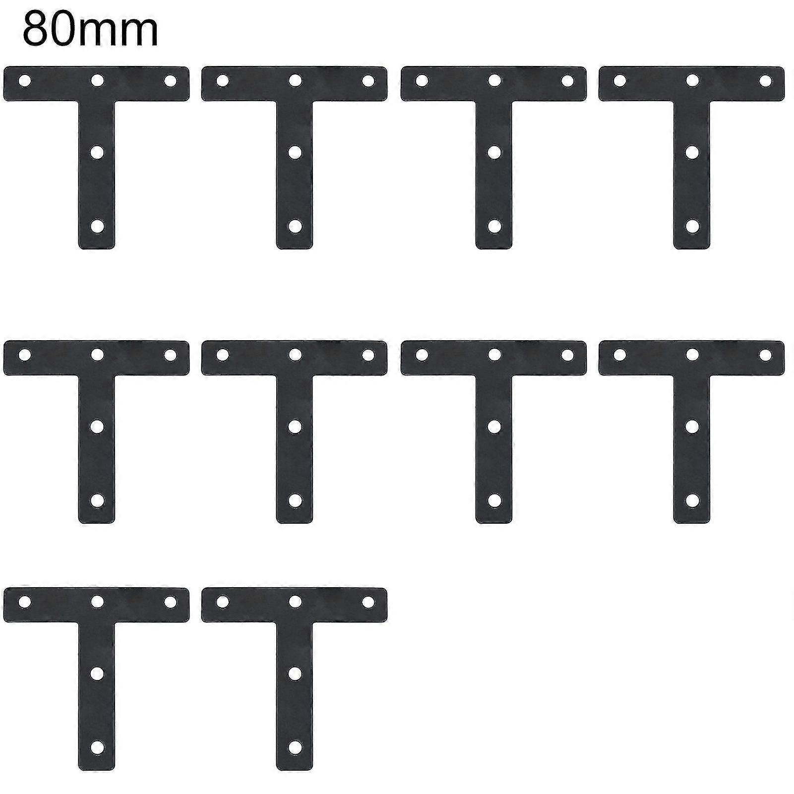 10pcs Corner Braces Waterproof High Strength Multipurpose T/l Shaped Flat Joint Angle Brackets For Closet Cabinet Windows