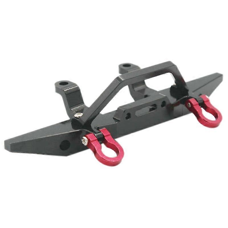 MN D90 D91 D96 MN90 MN99S 1/12 RCカーアップグレードパーツアクセサリー用メタルフロントバンパー、ブラック