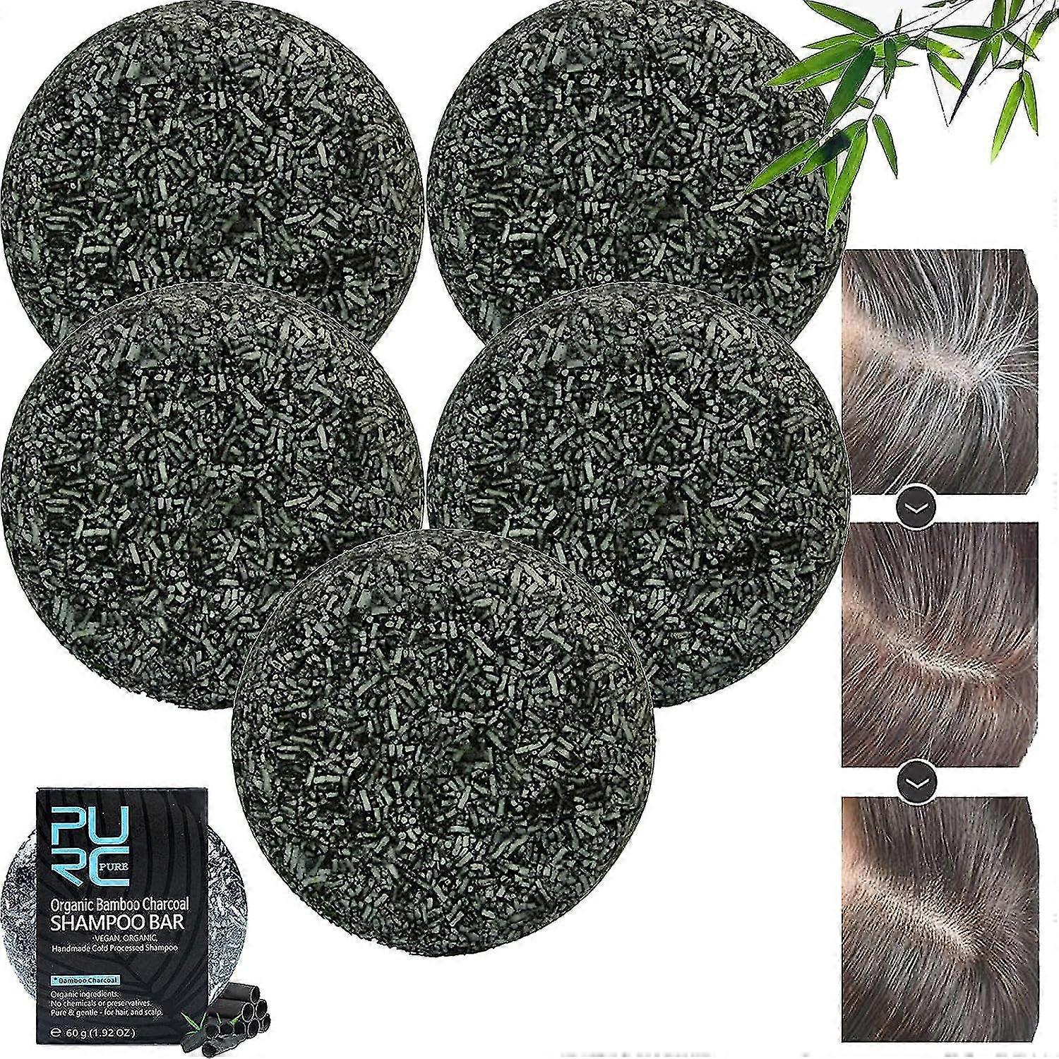 Spartan Gray Hair Reverse Bar Shampoo - Φυσική Οργανική Φόρμουλα Σκουρόχρωμων και Επανορθωτικών Μαλλιών με Κάρβουνο Μπαμπού, 60g