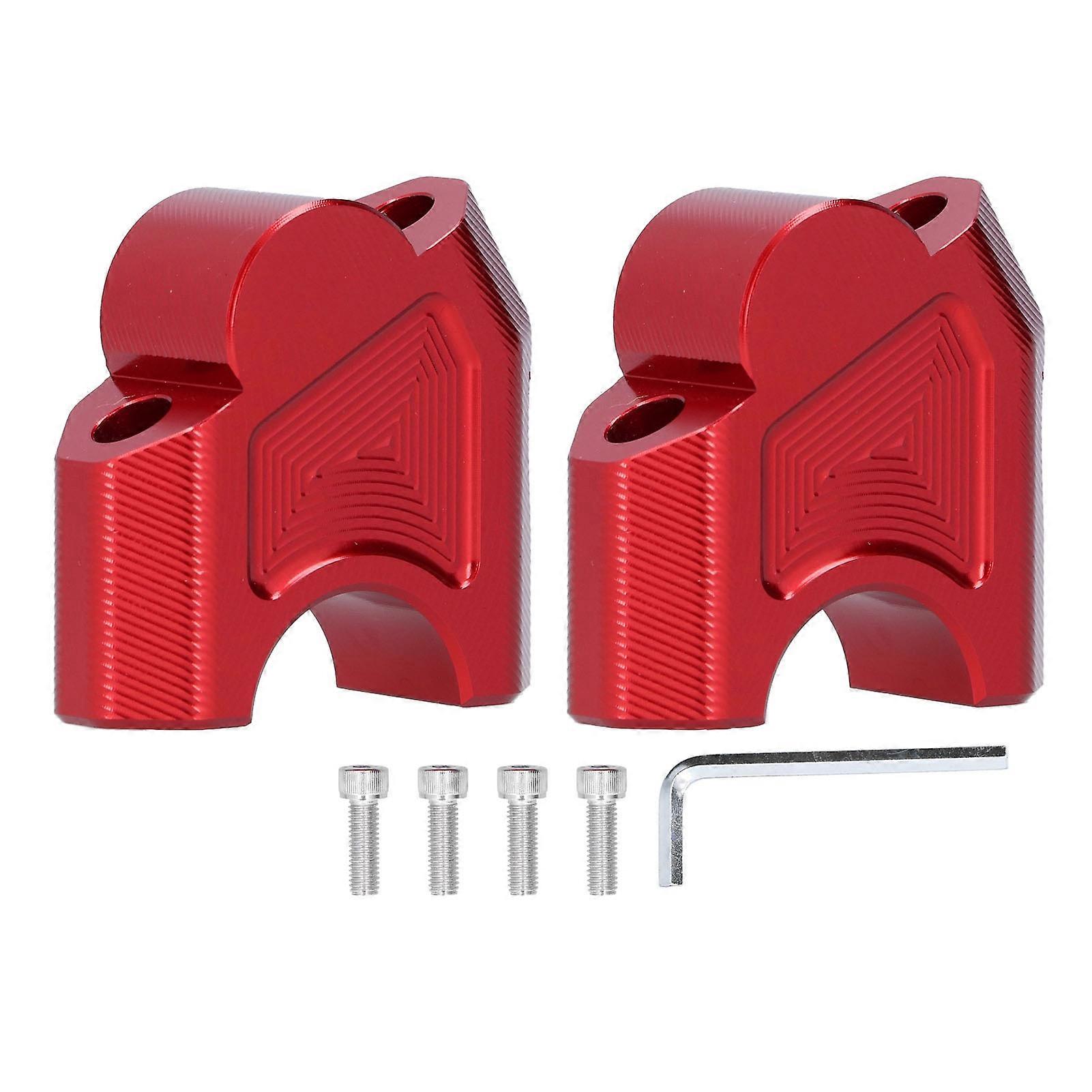 28mm Red Motorcycle Handlebar Riser Kit for Benelli TRK Series Cub BJ Models with Stainless Steel Hardware
