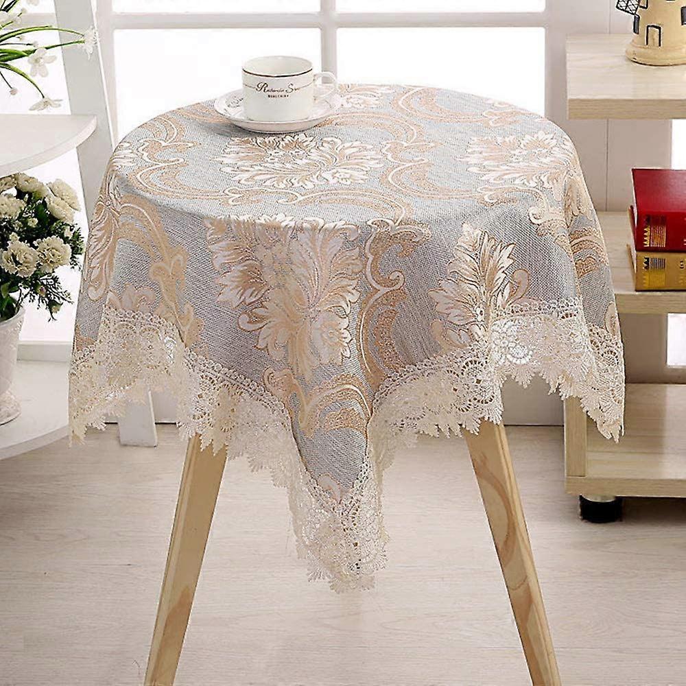Table Cloth Garden Small Round Floral Lace Tablecloth Thick Rectangular