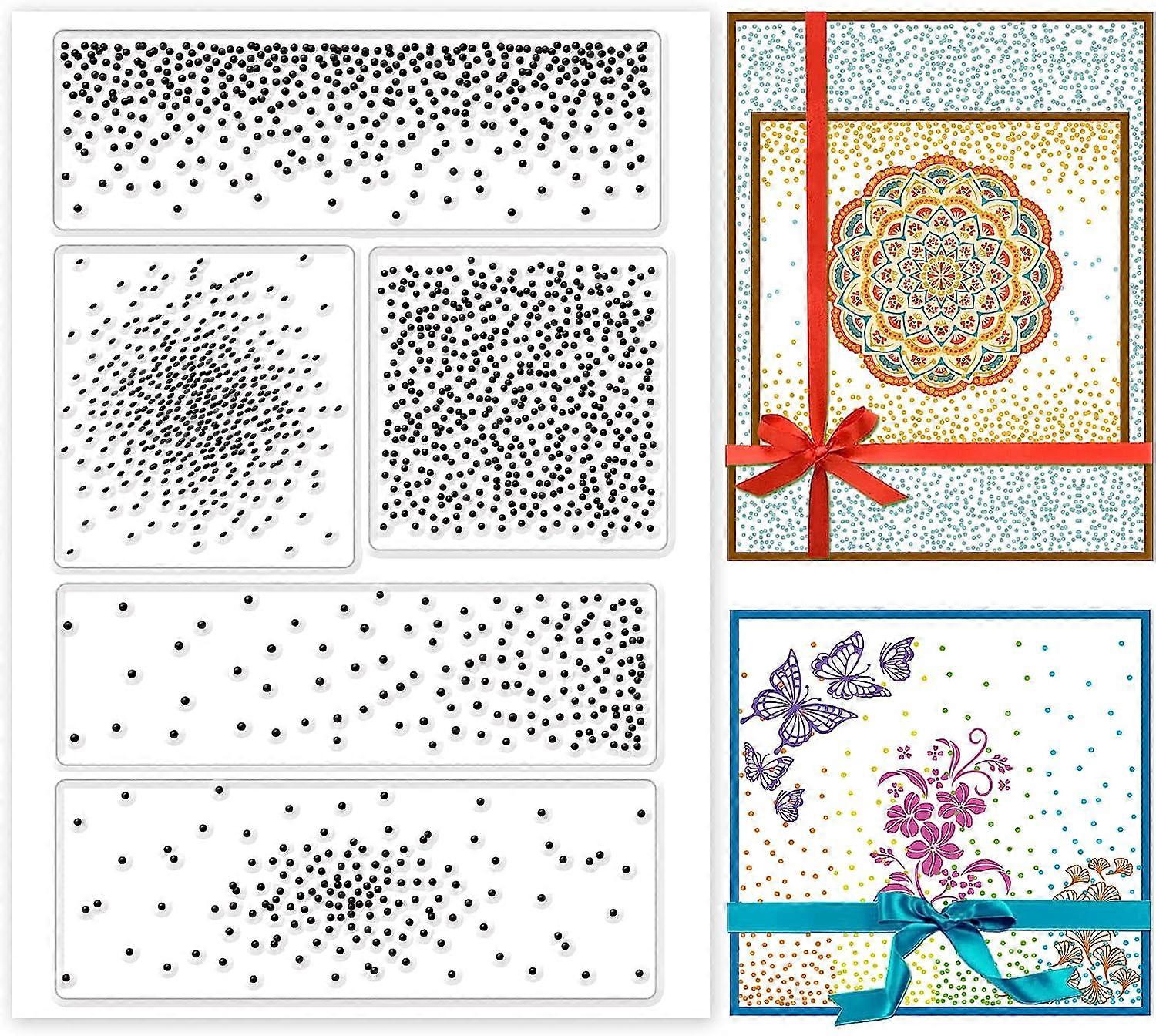 1sheet Clear Stamps Dot Silicone Clear Stamps Transparent Seals Stamp Rubber Stamp