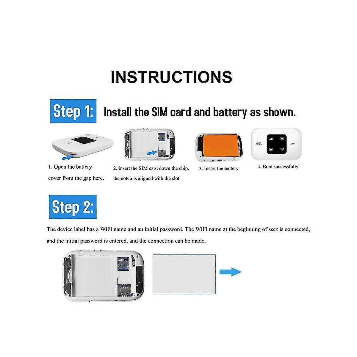 4g Mifi Pocket Wifi Router 150mbps 2.4g Wifi Car Mobile Wifi Wireless Hotspot With Sim Card Slot 3000 Mah Portable Wifi