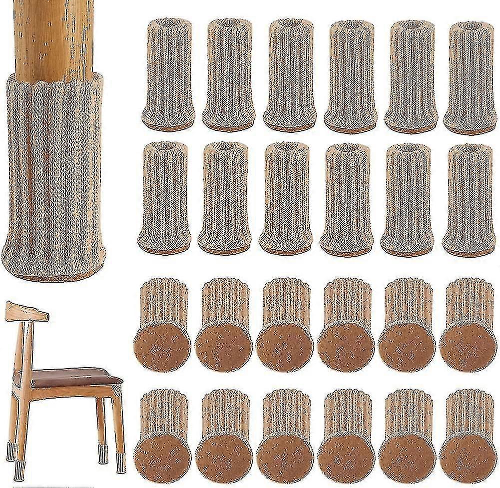 Προστατευτικά ποδιών καρέκλας, 24pcs έπιπλα ελαστικά έπιπλα κάλτσες booties