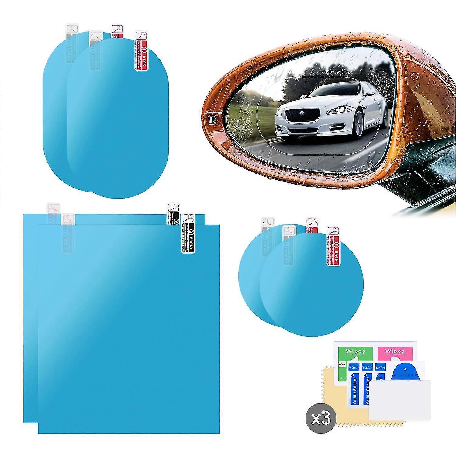 6pcs HD ננו סרט מגן סרט עבור חלון מכונית מראה כנף