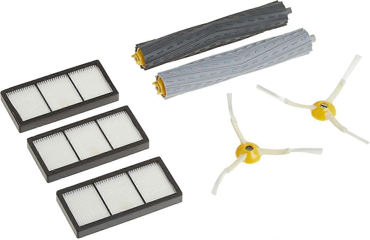 Fong Spare Parts - Additional Roomba 800 and 900 series kits (3 AeroForce filters, 2 rotating side brushes and 1 set of multi-surface rubber brushes)