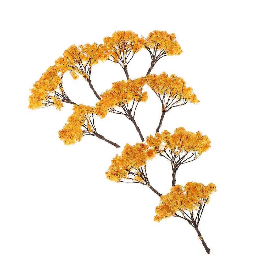 2x 10 Pieces 6.5cm Miniature Tree Models for Micro Landscape Simulation Wargame Scene Layout Accessories