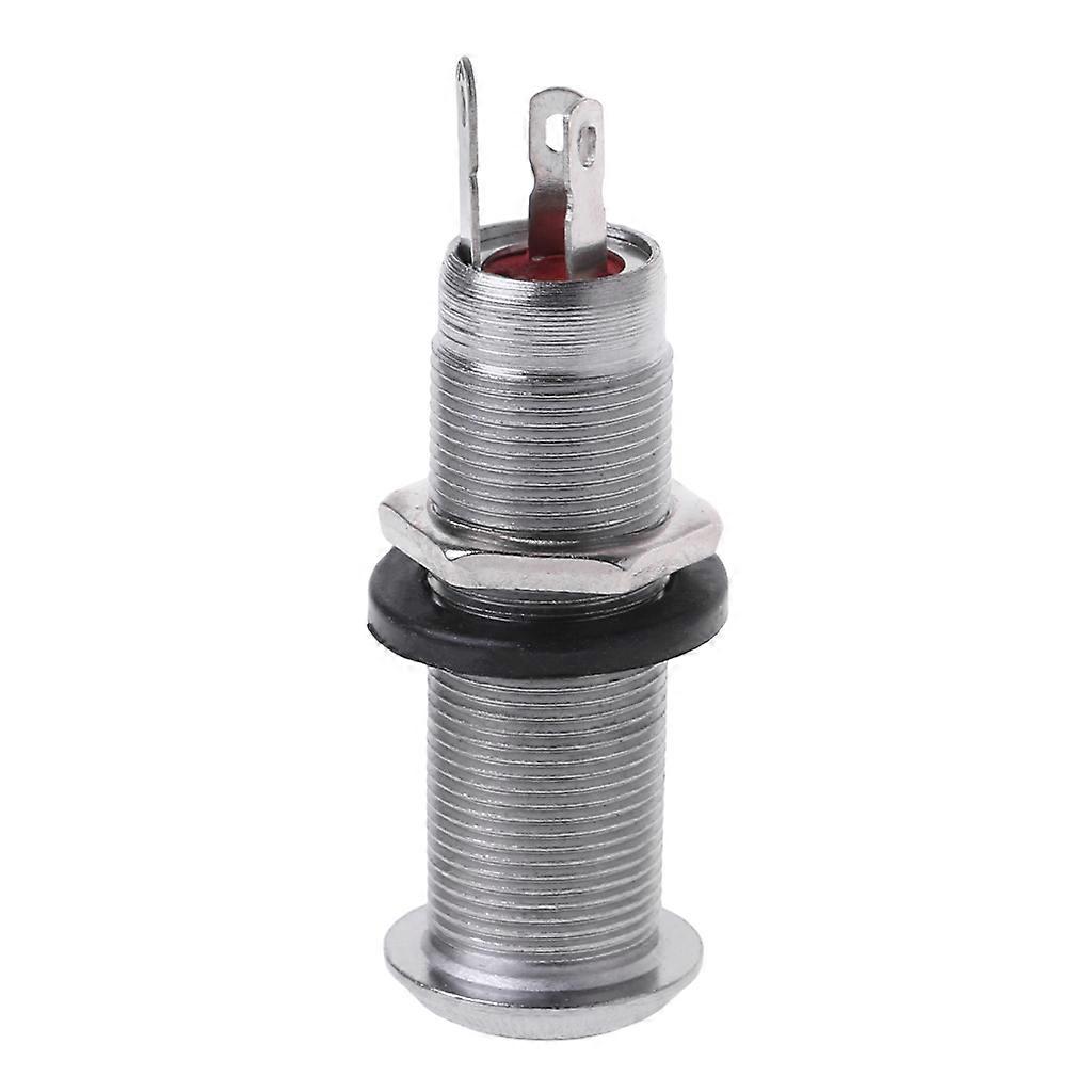 1pc Chrome Guitar Bass Cylindre Sortie Jack Flush 1/4 « Partie