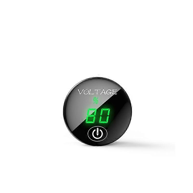 Auto Car Motorbike LED Panel for DC 5V-48V Battery Capacity Display Voltmeter Digital Voltage Meter with for Touch ON OF