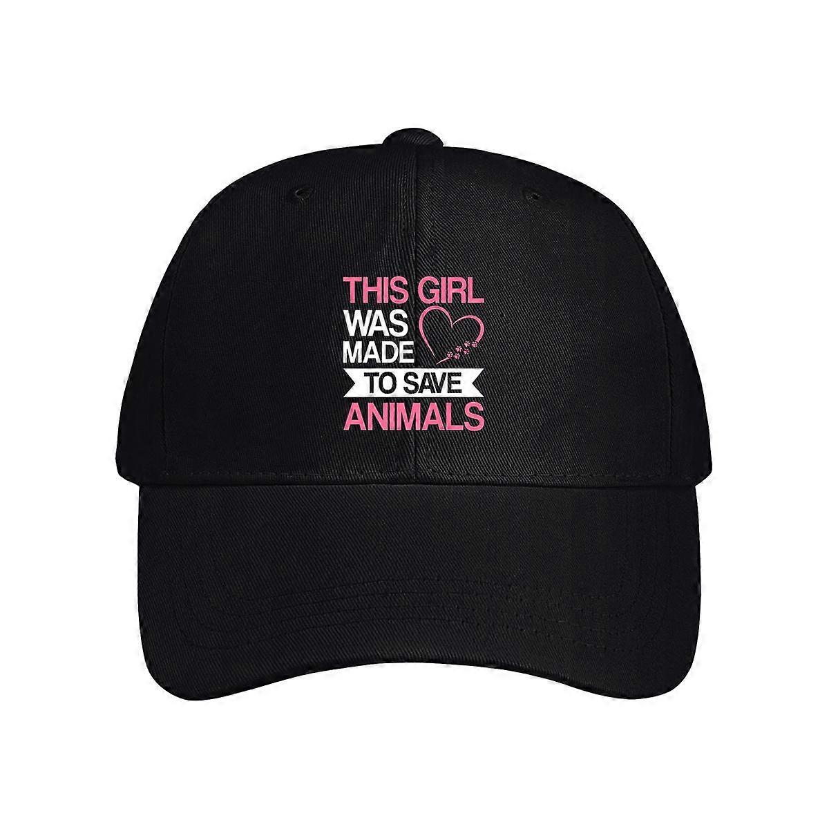 This Girl Was Made To Save Animals Baseball Cap