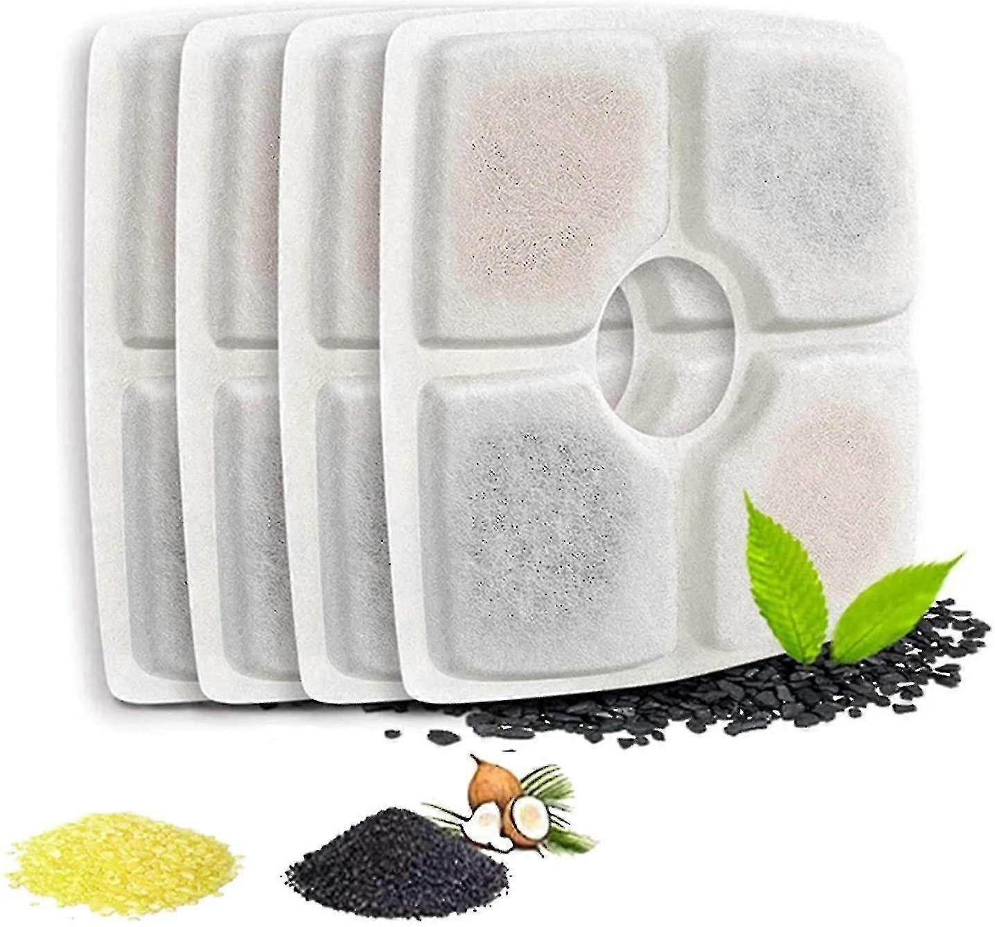 8pcs Pet Fountain Filters Replacement For 84oz/2.5l Automatic Cat Water Fountain Dog Water Dispenser
