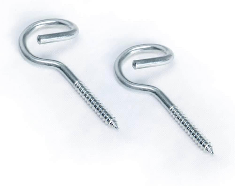 Screw Hooks Hook, Stainless Steel Screw Hook, Swing Hooks, Steel Hammock Swing Screw Hooks, Ideal For Hammocks And Hanging Chairs (pack Of 2)