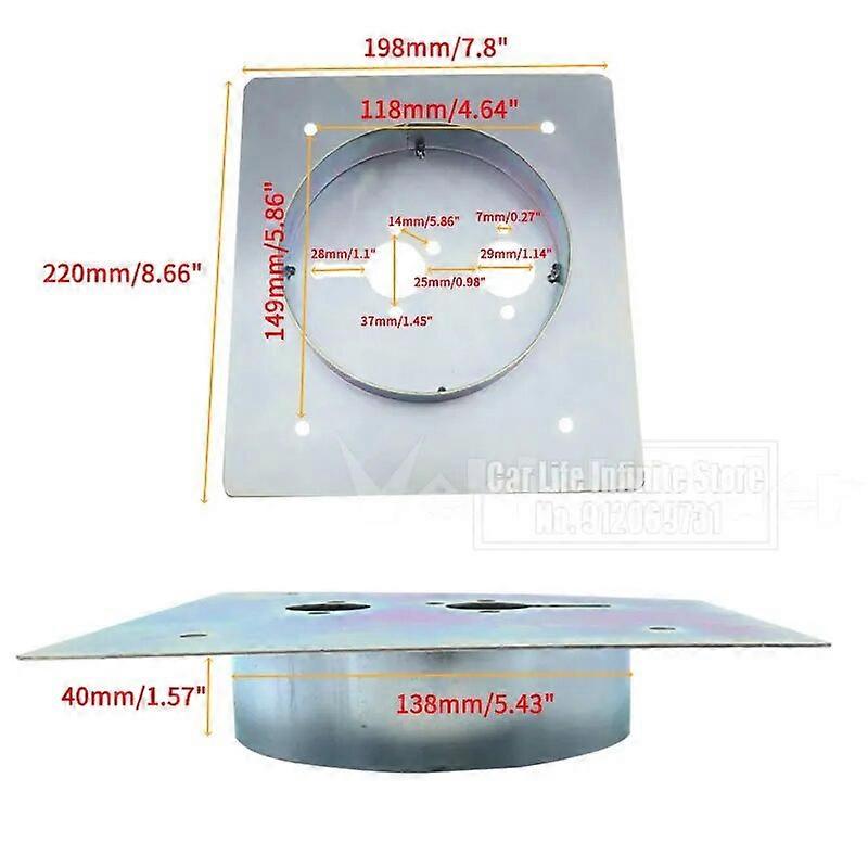 Diesel Parking Heater Base Mounting Bracket Floor Plate Stainless Steel Turret Planar Deep 30 40 60mm For Eberspacher Webasto