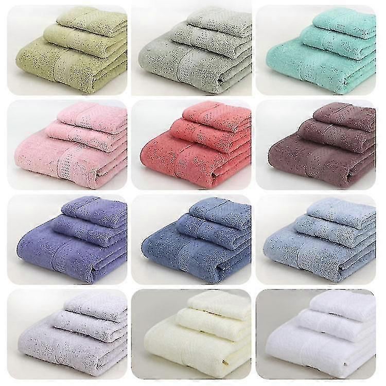 3pc Bath Towel Set Towels Bath Towels And Square Towels