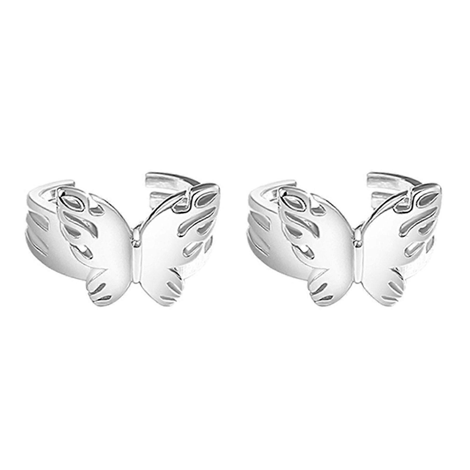 Hollow for Butterfly Stud Earrings for Creative Useful Ear Cuff Ear Clip Tiny An