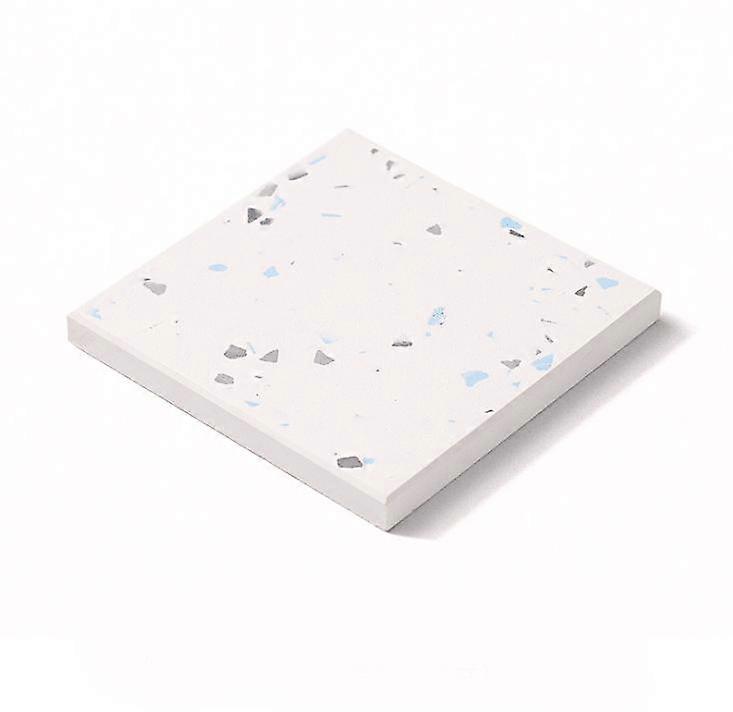 Coaster Made of Kieselguhr + Terrazzo, Strong Water Absorption, Terrazzo Elements, Stylish and Simple, Angular 01