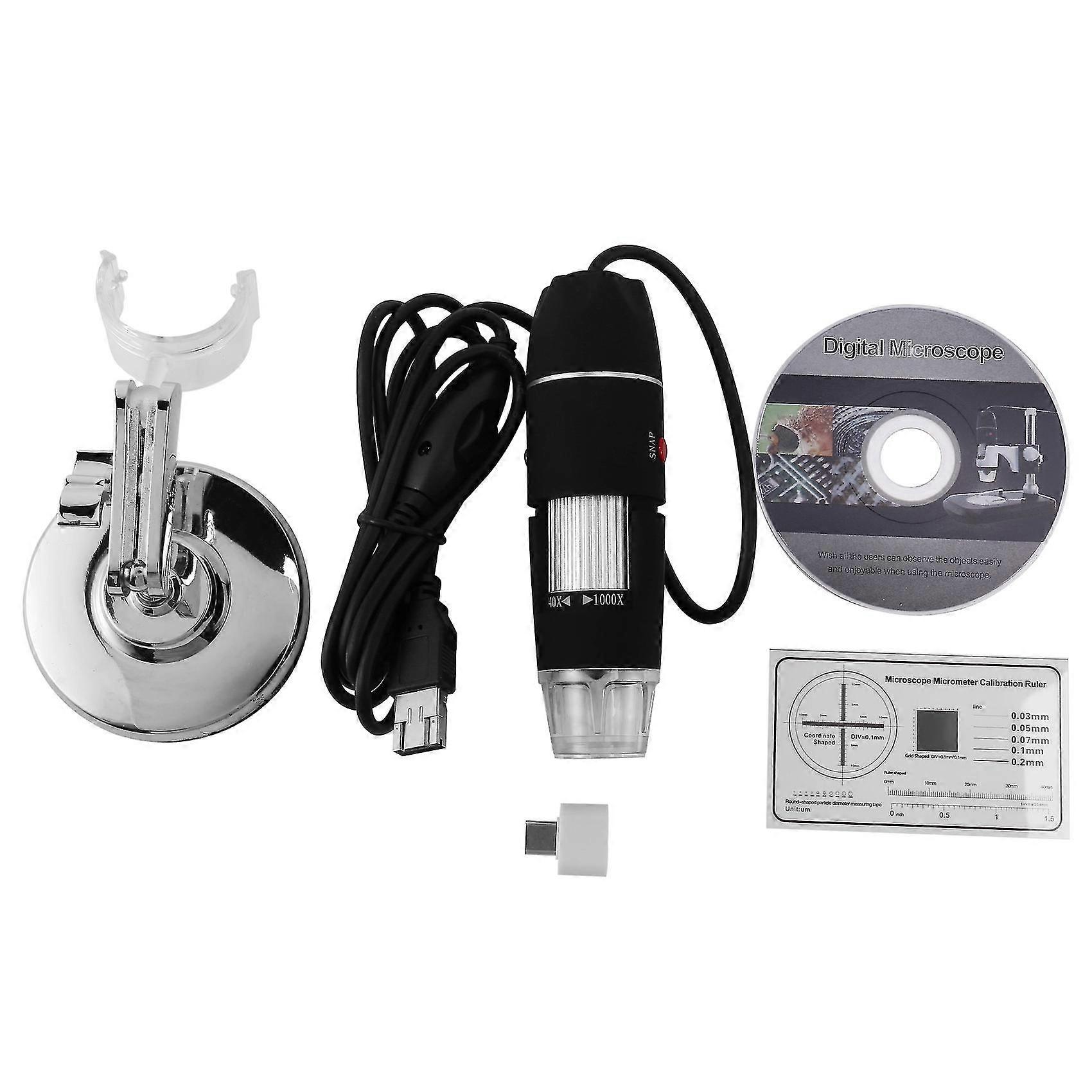 Usb Digital Microscope 40x-1000x Handheld Microscope Camera For Students Engineers Biology Microbiological Observation