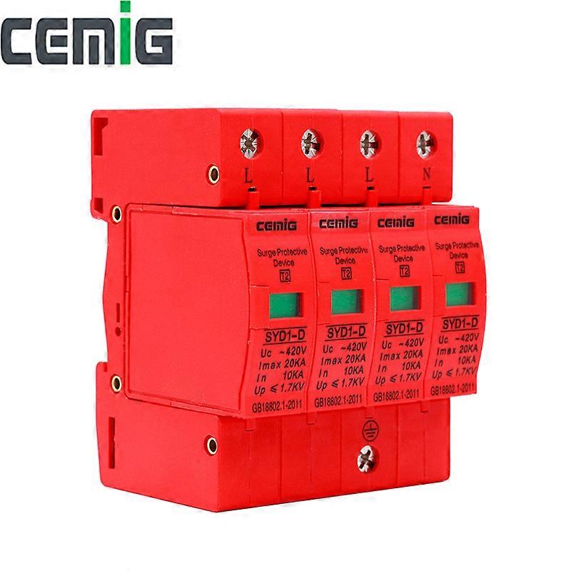 Cemig SYD1-D Surge Protector Device SPD 4P AC420V 20kA Low-Voltage Arrester Lightning Protection
