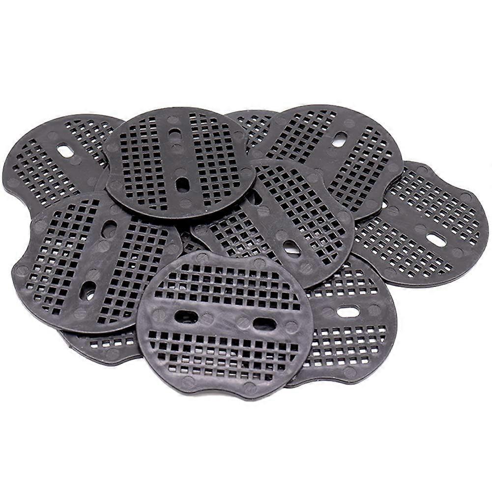 100 Pieces Fixed Piece - 7 * 6cm for Steel Fixing Stakes, for Fixing Weed Cloth, Ground Sheets (Black)