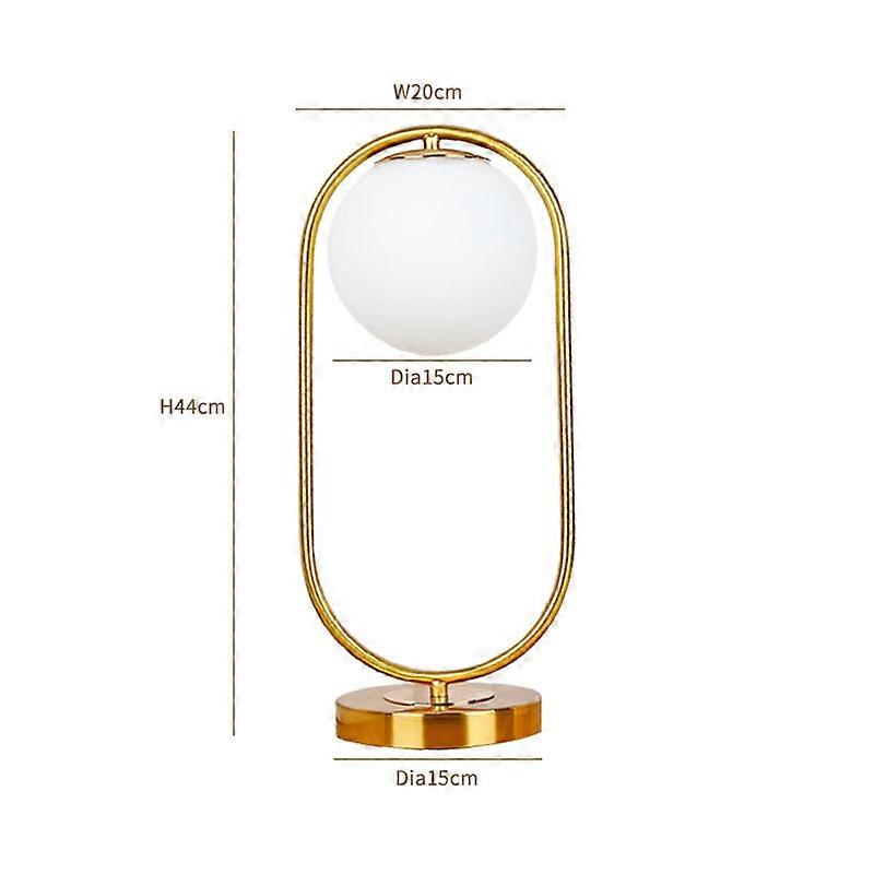 מודרני נורדי הוביל כדור זכוכית זהב שחור מנורות שולחן תאורה שולחן לחדר עבודה חדר שינה משרד סטודיו לעיצוב הבית