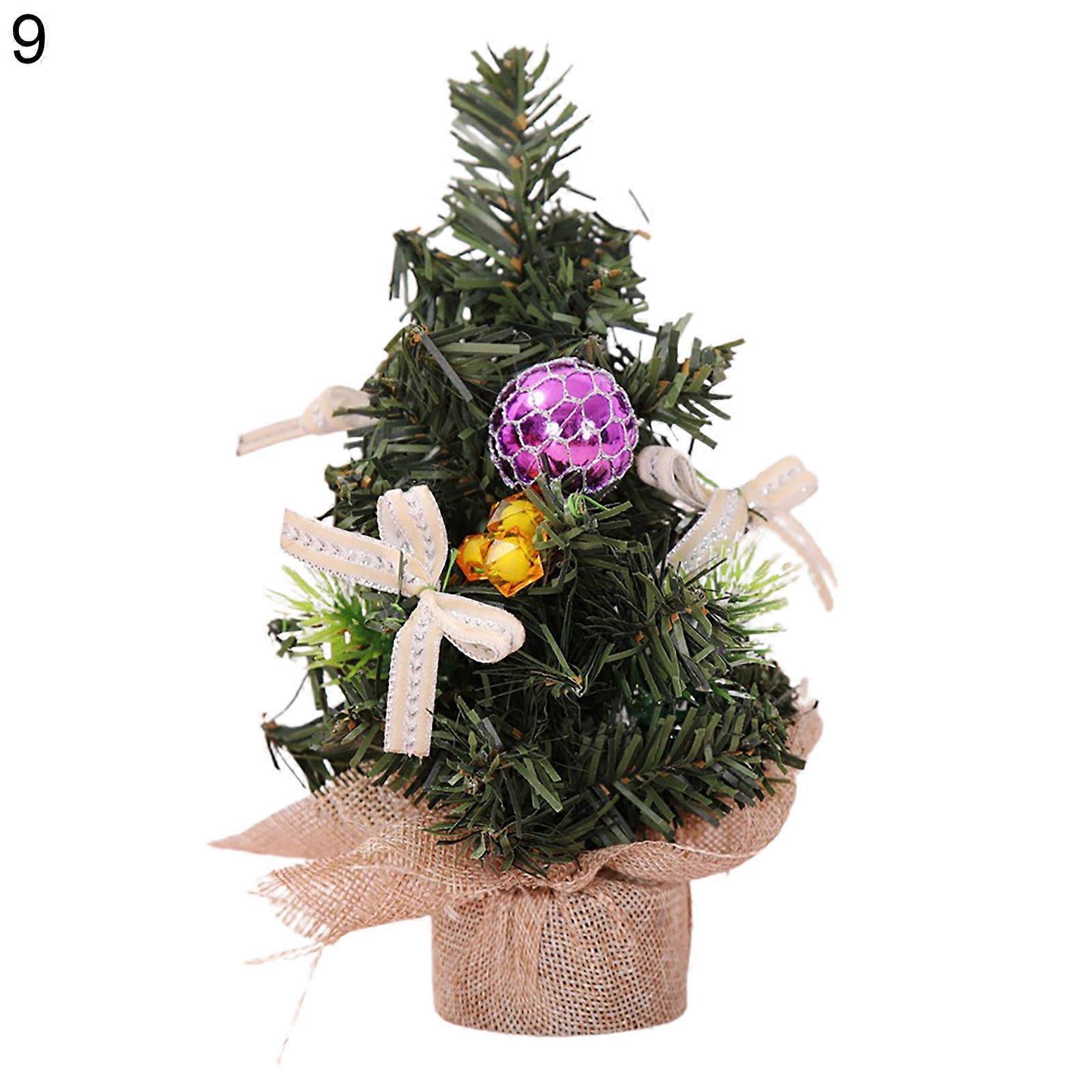 MengXi Christmas Tree Decor Multi-color Easy to Carry Miniature Decor Home Xmas PVC Tree Decoration for Desktop