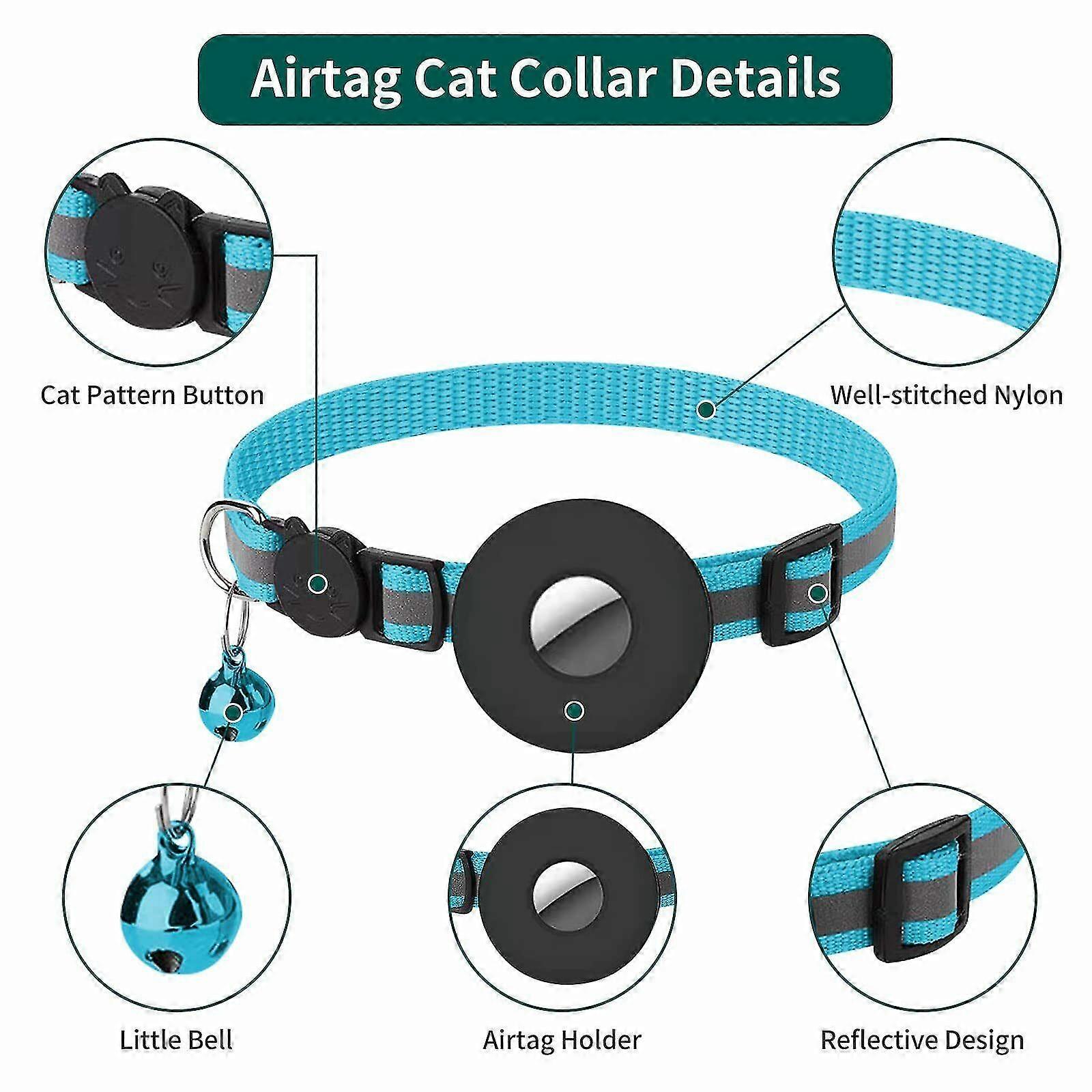 Luminous Protective Case For Airtag Dog Cat Bell Collar Gps Locator Air Tag Tracer Case