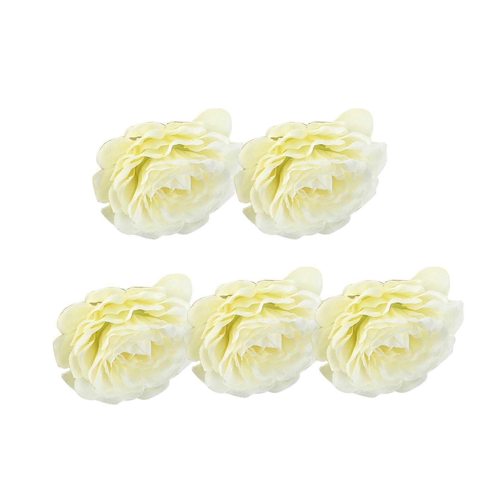 MengXi 5Pcs Artificial Rose Decorative Fresh Keeping No Withering Easy to Maintain Simulation Flower Home Decor