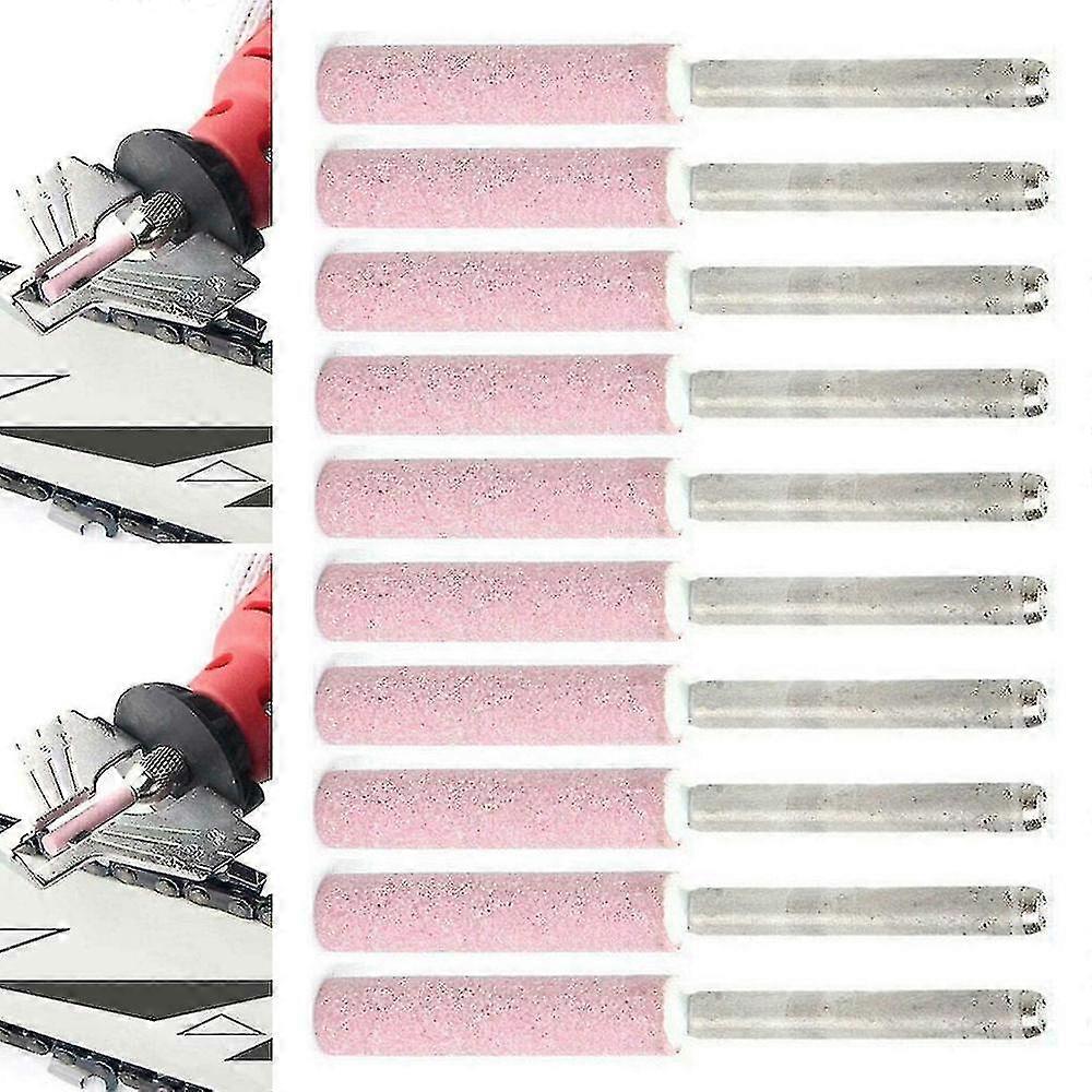 Garden Chainsaw Sharpener Grinding Stone File Chain Saw Sharpening10pcs