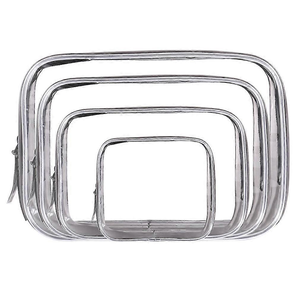 クリア化粧品バッグ、防水PVCジッパー付きトイレタリーキャリーポーチポータブルメイクアップバッグオーガナイザーバッグセット旅行、バスルーム、整理