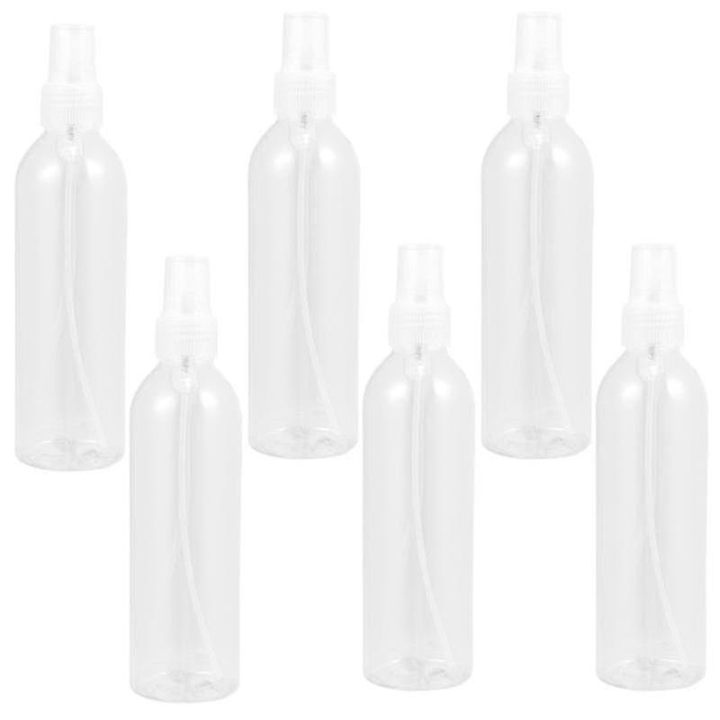 6pcs 250ML/100ML Cosmetic Subpackaging Bottles Empty Spray Bottle Pet Portable Liquid Bottle (transparent)