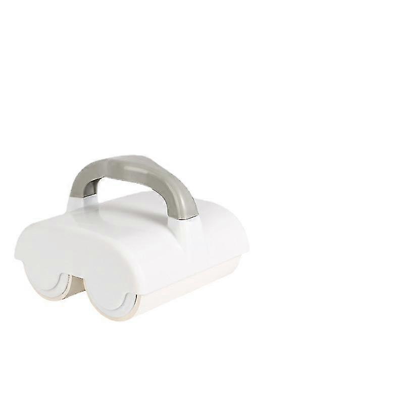 White Dual Wheel Pet Hair Epilator