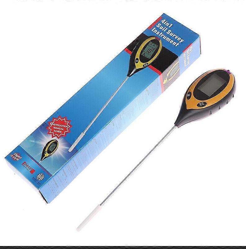4 in 1 Soil PH Tester Light Sunlight Test Moisture Meter Temperature Test
