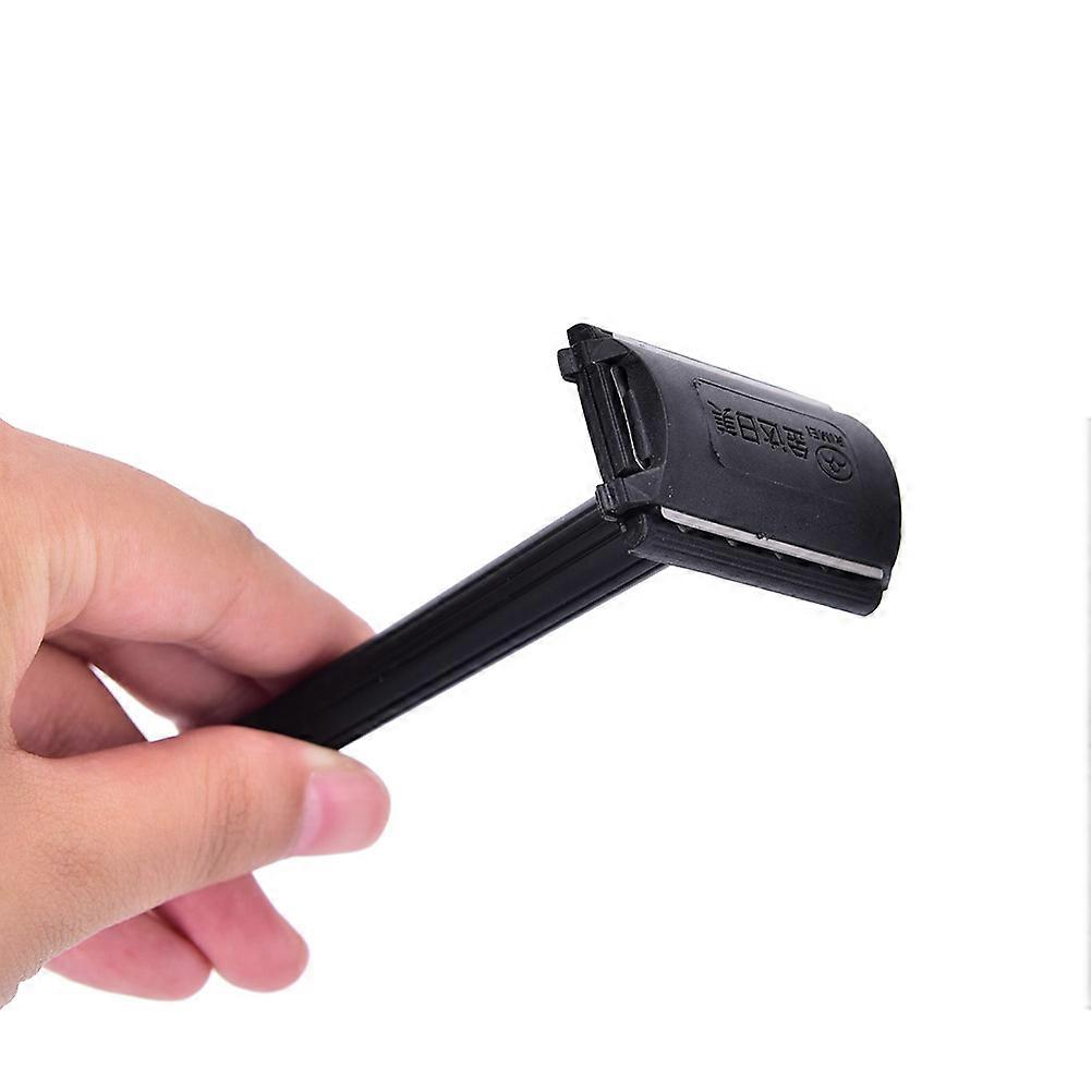 暑い！ブラックラグジュアリーアジャスタブルセーフティカミソリダブルエッジクラシックセーフティカミソリメンズシェービングマイルドからアグレッシブ