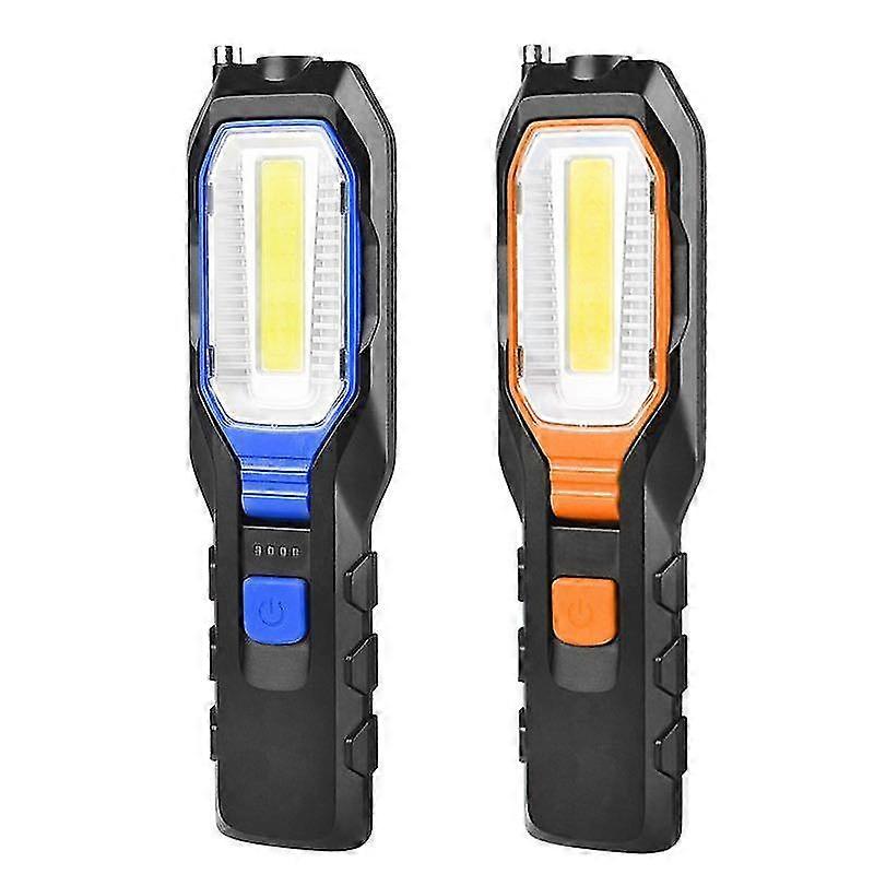 Portable Outdoor Super Bright Flashlight COB LED Worklight Magnetic Emergency Torch