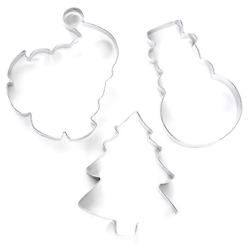  Shapes Baking Set Baking Cutters Santa Snowman Tree Shape Moulds Cutters