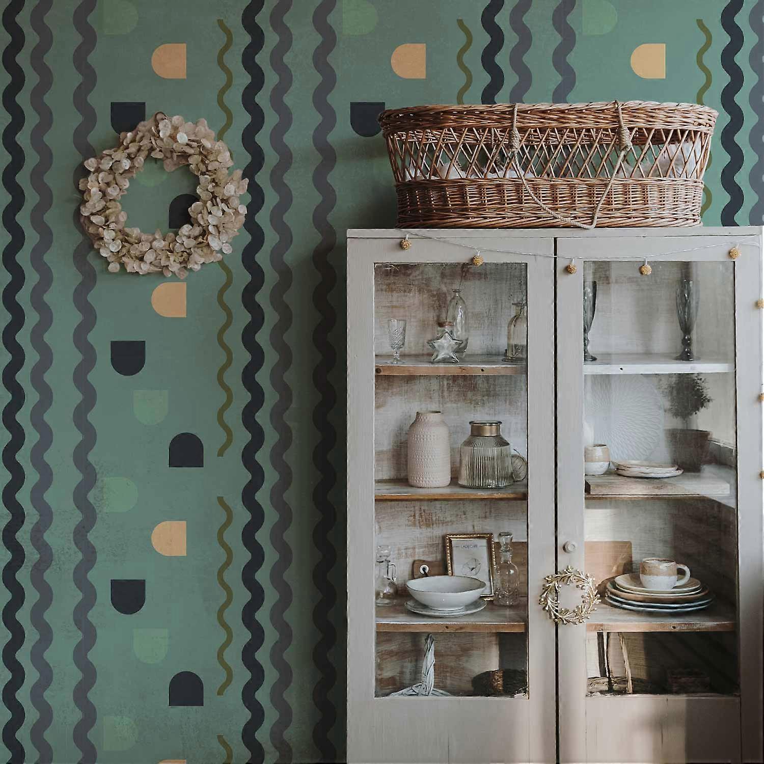 Wallpaper - Mint Wave