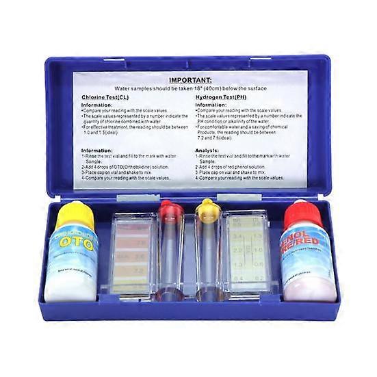 Water Quality Test Kit Precise High Purity Portable Reagent PH Chlorine Testing Kit for Swimming Pool