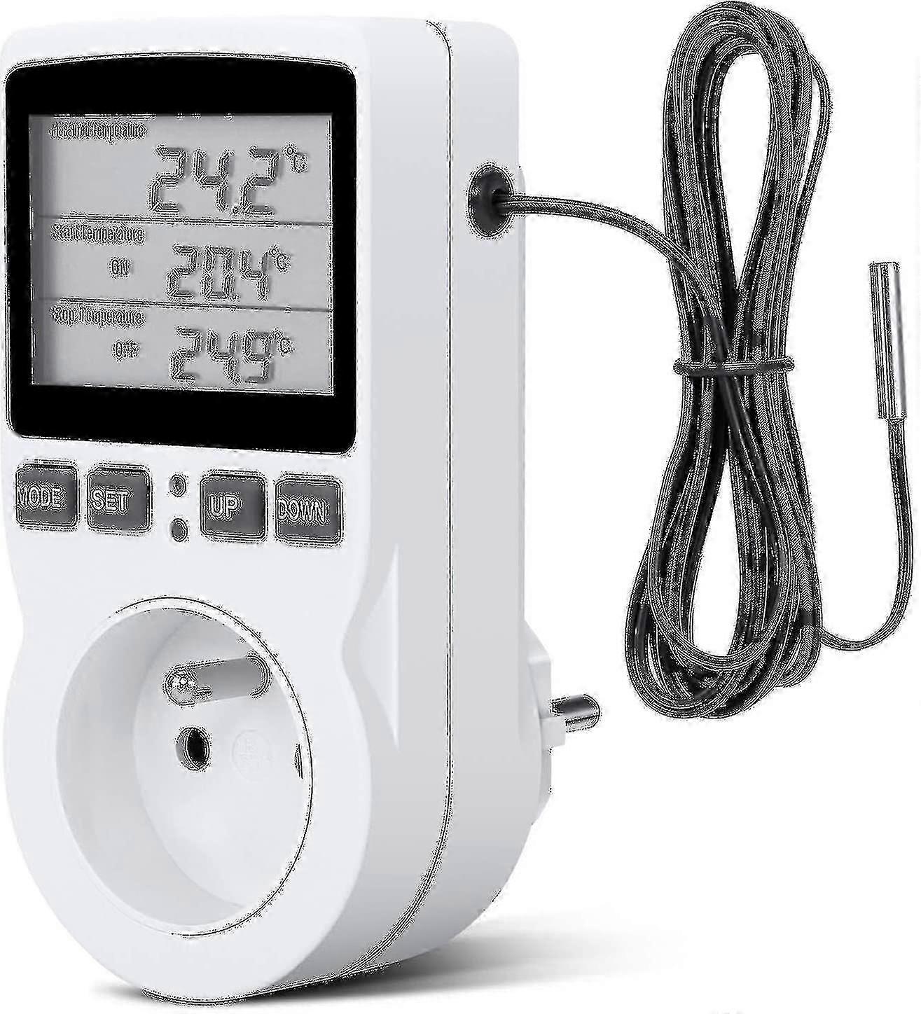 Greenhouse Farm Temperature Controller - Digital Heating Cooling Thermostat Socket 230V