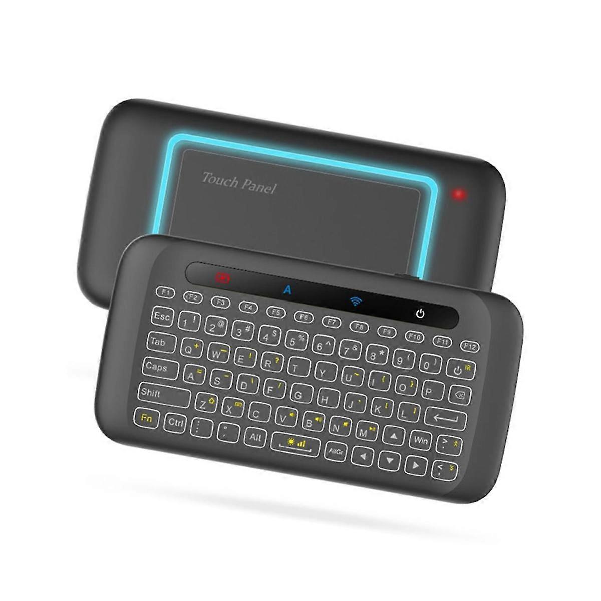 H20 2.4GHz Wireless Keyboard Backlight Air Mouse Remote Controller Touchpad Replacement Keyboard fo