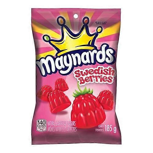 Maynards Swedish Berries Gummy Berries, 185 Grams (Case Of 12)