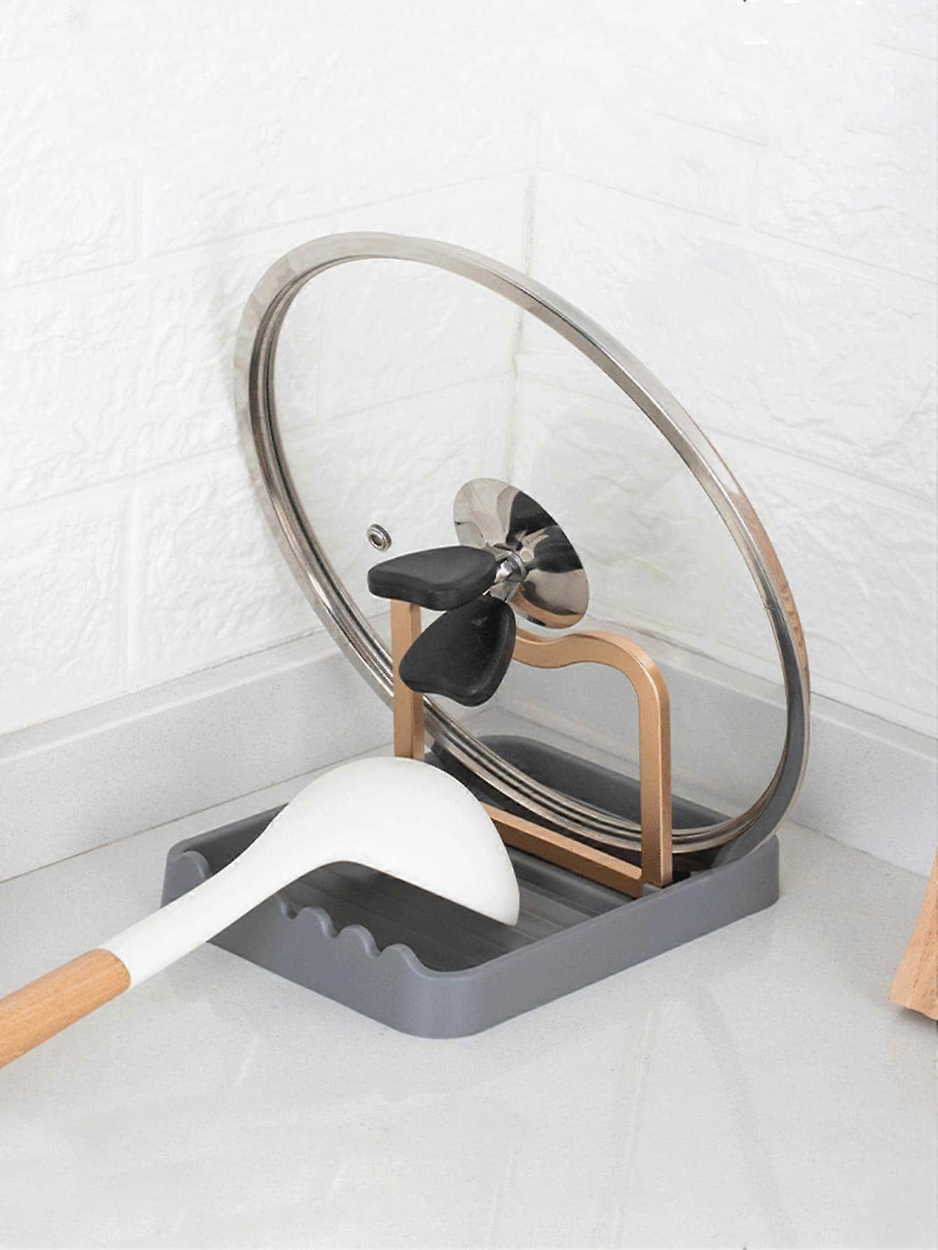 1pc support de stockage de couvercle de casserole multifonction